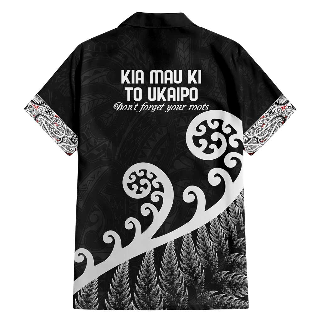 Kia Mau Ki To Ukaipo Family Matching Off Shoulder Short Dress and Hawaiian Shirt Te Reo Maori Koru Fern Art LT9 - Polynesian Pride