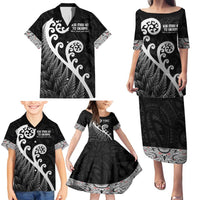 Kia Mau Ki To Ukaipo Family Matching Puletasi and Hawaiian Shirt Te Reo Maori Koru Fern Art LT9 - Polynesian Pride