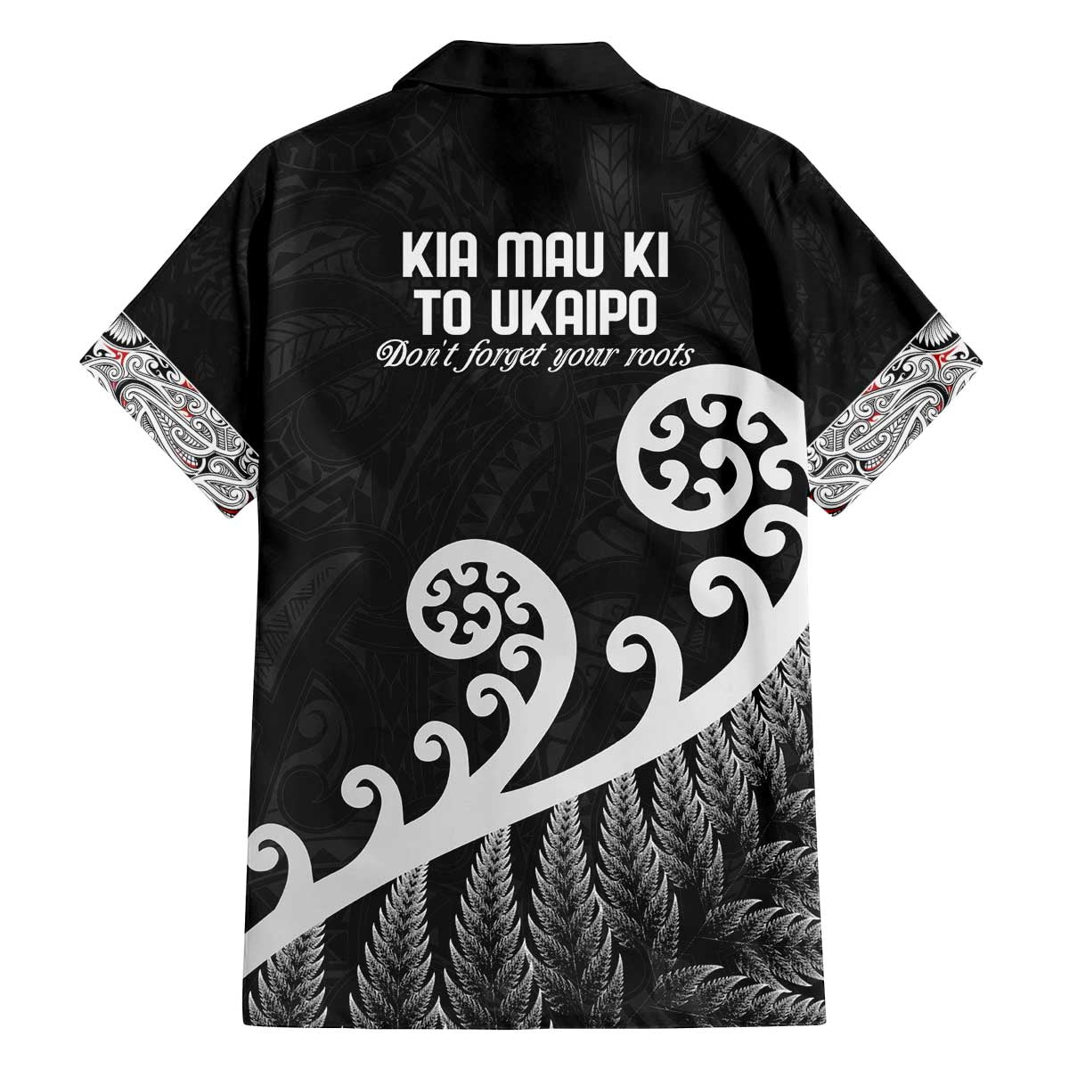 Kia Mau Ki To Ukaipo Family Matching Puletasi and Hawaiian Shirt Te Reo Maori Koru Fern Art LT9 - Polynesian Pride