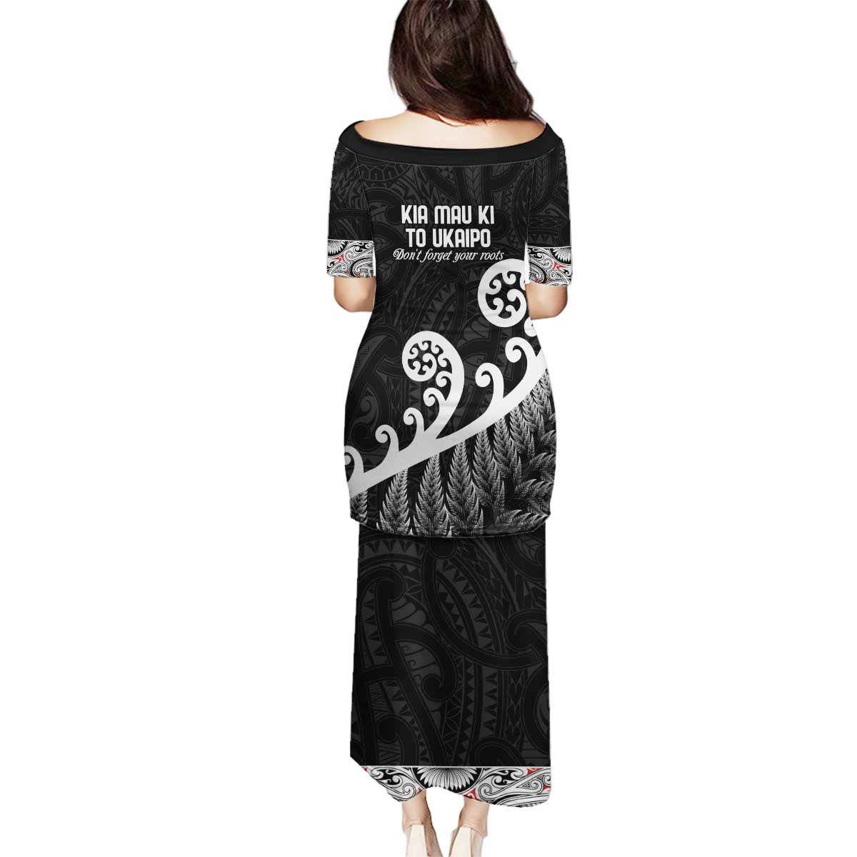 Kia Mau Ki To Ukaipo Family Matching Puletasi and Hawaiian Shirt Te Reo Maori Koru Fern Art LT9 - Polynesian Pride
