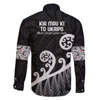 Kia Mau Ki To Ukaipo Family Matching Summer Maxi Dress and Hawaiian Shirt Te Reo Maori Koru Fern Art LT9 - Polynesian Pride
