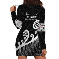 Kia Mau Ki To Ukaipo Hoodie Dress Te Reo Maori Koru Fern Art LT9 - Polynesian Pride