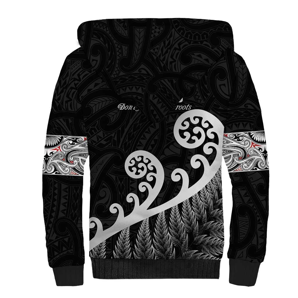 Kia Mau Ki To Ukaipo Sherpa Hoodie Te Reo Maori Koru Fern Art LT9 - Polynesian Pride
