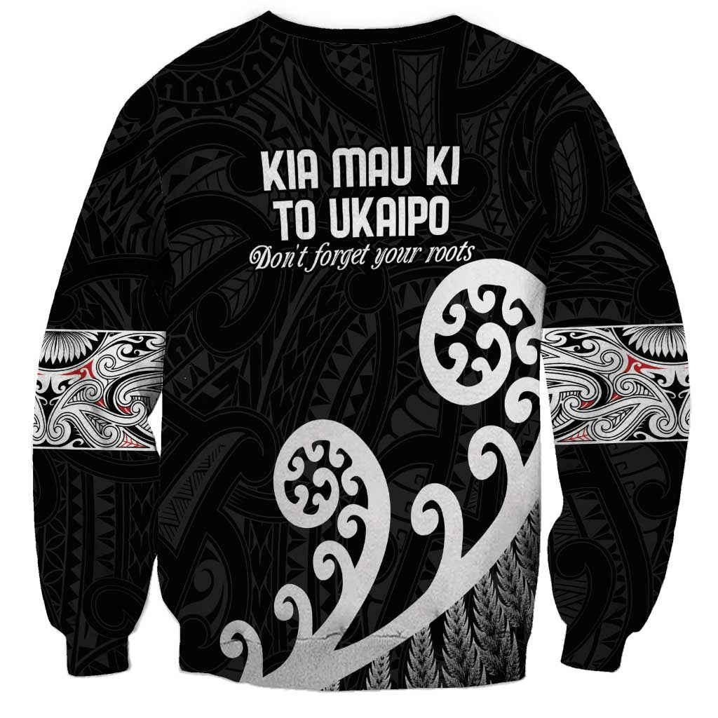 Kia Mau Ki To Ukaipo Sweatshirt Te Reo Maori Koru Fern Art