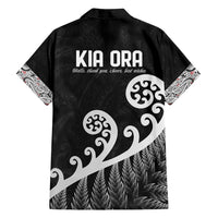 Kia Ora Maori Language Family Matching Long Sleeve Bodycon Dress and Hawaiian Shirt Te Reo Maori Koru Fern Art LT9 - Polynesian Pride