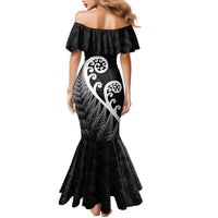 Kia Ora Maori Language Family Matching Mermaid Dress and Hawaiian Shirt Te Reo Maori Koru Fern Art LT9 - Polynesian Pride