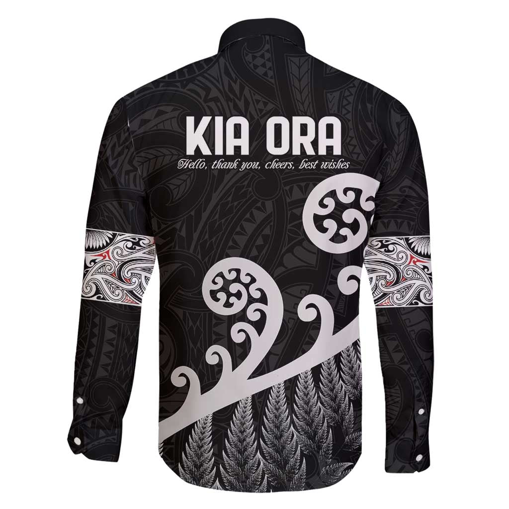 Kia Ora Maori Language Family Matching Tank Maxi Dress and Hawaiian Shirt Te Reo Maori Koru Fern Art LT9 - Polynesian Pride