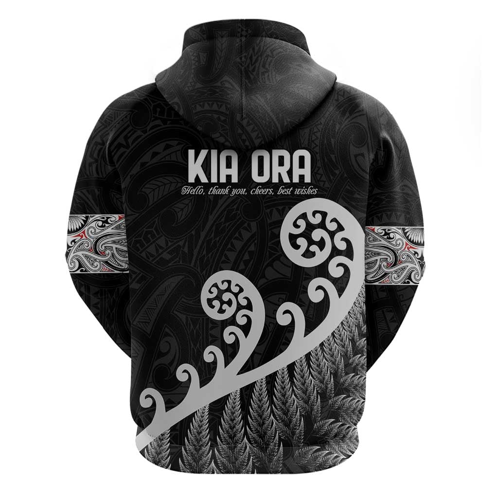 Kia Ora Maori Language Hoodie Te Reo Maori Koru Fern Art LT9 - Polynesian Pride