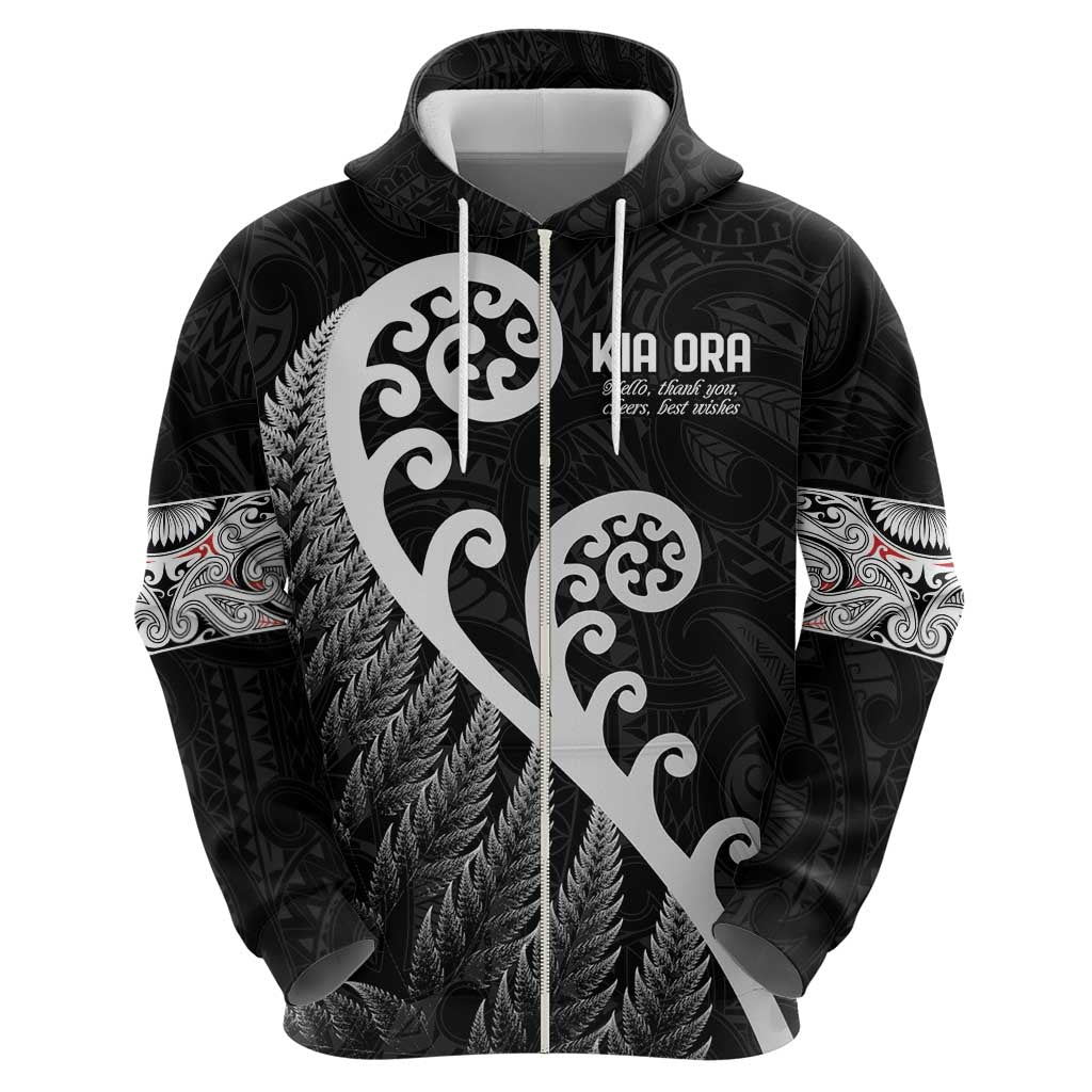 Kia Ora Maori Language Hoodie Te Reo Maori Koru Fern Art LT9 - Polynesian Pride