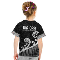 Kia Ora Maori Language Kid T Shirt Te Reo Maori Koru Fern Art
