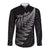 New Zealand Te Reo Māori Long Sleeve Button Shirt Simple Black Fern