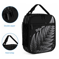 New Zealand Te Reo Māori Lunch Bag Simple Black Fern LT9 - Polynesian Pride