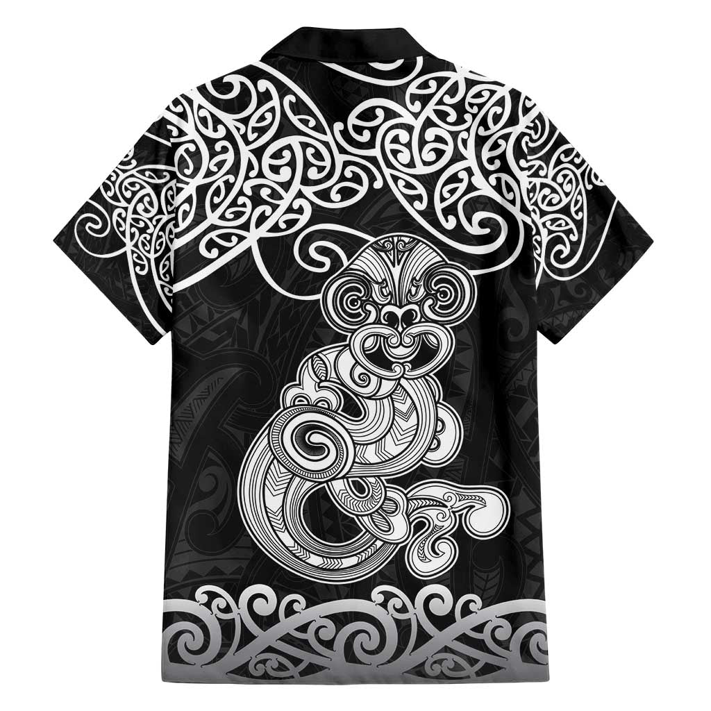 Te Reo Maori Tiki Inspired Art Family Matching Off Shoulder Maxi Dress and Hawaiian Shirt LT9 - Polynesian Pride