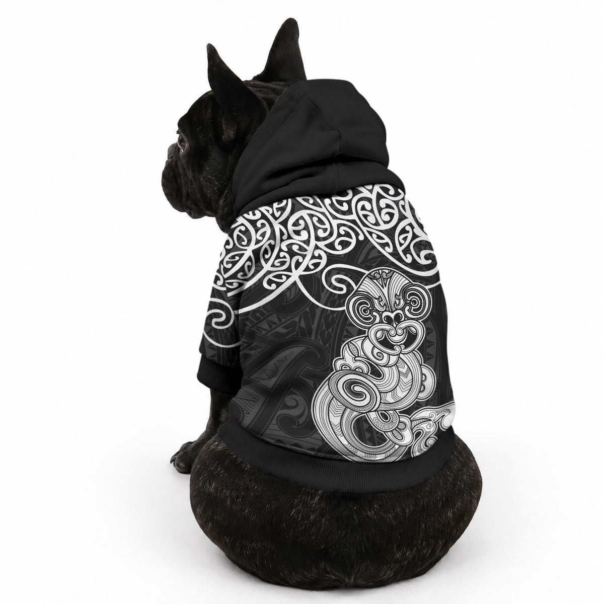 Te Reo Maori Tiki Inspired Art Pet Hoodie LT9 - Polynesian Pride