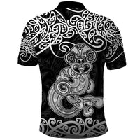 Te Reo Maori Tiki Inspired Art Polo Shirt