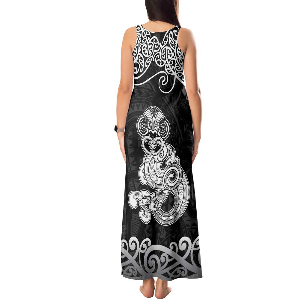 Te Reo Maori Tiki Inspired Art Tank Maxi Dress
