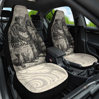 Whanau Maori Language Car Seat Cover Te Reo Maori Inspired Art LT9 One Size Nude - Polynesian Pride