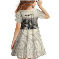 Whanau Maori Language Family Matching Mermaid Dress and Hawaiian Shirt Te Reo Maori Inspired Art LT9 - Polynesian Pride