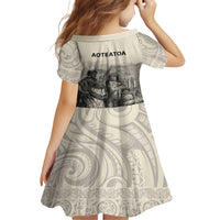 Whanau Maori Language Family Matching Tank Maxi Dress and Hawaiian Shirt Te Reo Maori Inspired Art LT9 - Polynesian Pride