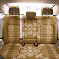 Hawaiian Quilt Block Design Back Car Seat Cover Gold Hawaii Culture Motifs - Polynesian Pride