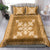 Hawaiian Quilt Block Design Bedding Set Gold Hawaii Culture Motifs - Polynesian Pride