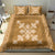 Hawaiian Quilt Block Design Bedding Set Gold Hawaii Culture Motifs - Polynesian Pride