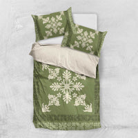 Hawaiian Quilt Block Design Bedding Set Lime Hawaii Culture Motifs LT9 US Twin 172cm x 218cm Lime - Polynesian Pride