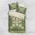Hawaiian Quilt Block Design Bedding Set Lime Hawaii Culture Motifs - Polynesian Pride