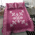 Hawaiian Quilt Block Design Bedding Set Pink Hawaii Culture Motifs - Polynesian Pride