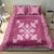 Hawaiian Quilt Block Design Bedding Set Pink Hawaii Culture Motifs - Polynesian Pride