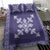 Hawaiian Quilt Block Design Bedding Set Purple Hawaii Culture Motifs - Polynesian Pride
