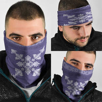 Hawaiian Quilt Block Design Neck Gaiter Purple Hawaii Culture Motifs - Polynesian Pride