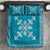 Hawaiian Quilt Block Design Bedding Set Teal Hawaii Culture Motifs - Polynesian Pride