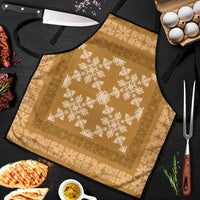 Hawaiian Quilt Pattern Apron Gold Hawaii Culture Tropical - Polynesian Pride