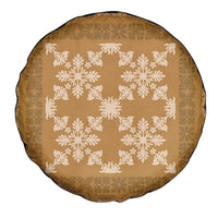 Hawaiian Quilt Pattern Spare Tire Cover Gold Hawaii Culture Tropical LT9 - Polynesian Pride
