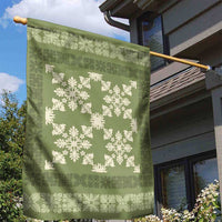 Hawaiian Quilt Pattern Garden Flag Lime Hawaii Culture Tropical LT9 - Polynesian Pride