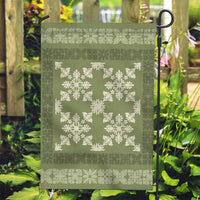 Hawaiian Quilt Pattern Garden Flag Lime Hawaii Culture Tropical LT9 Garden Flag Lime - Polynesian Pride