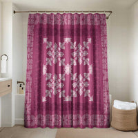 Hawaiian Quilt Pattern Bathroom Set Pink Hawaii Culture Tropical - Polynesian Pride