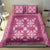 Hawaiian Quilt Pattern Bedding Set Pink Hawaii Culture Tropical - Polynesian Pride