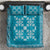 Hawaiian Quilt Pattern Bedding Set Teal Hawaii Culture Tropical - Polynesian Pride