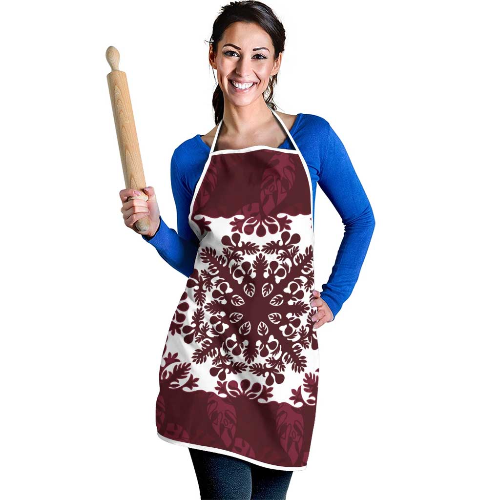 Palm Leaf Quilt Pattern Apron Hawaii Culture Floral - Polynesian Pride