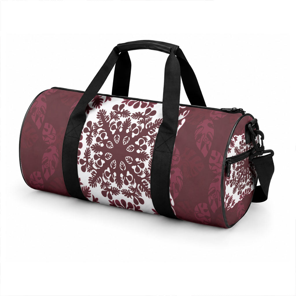 Palm Leaf Quilt Pattern Duffle Bag Hawaii Culture Floral LT9 - Polynesian Pride