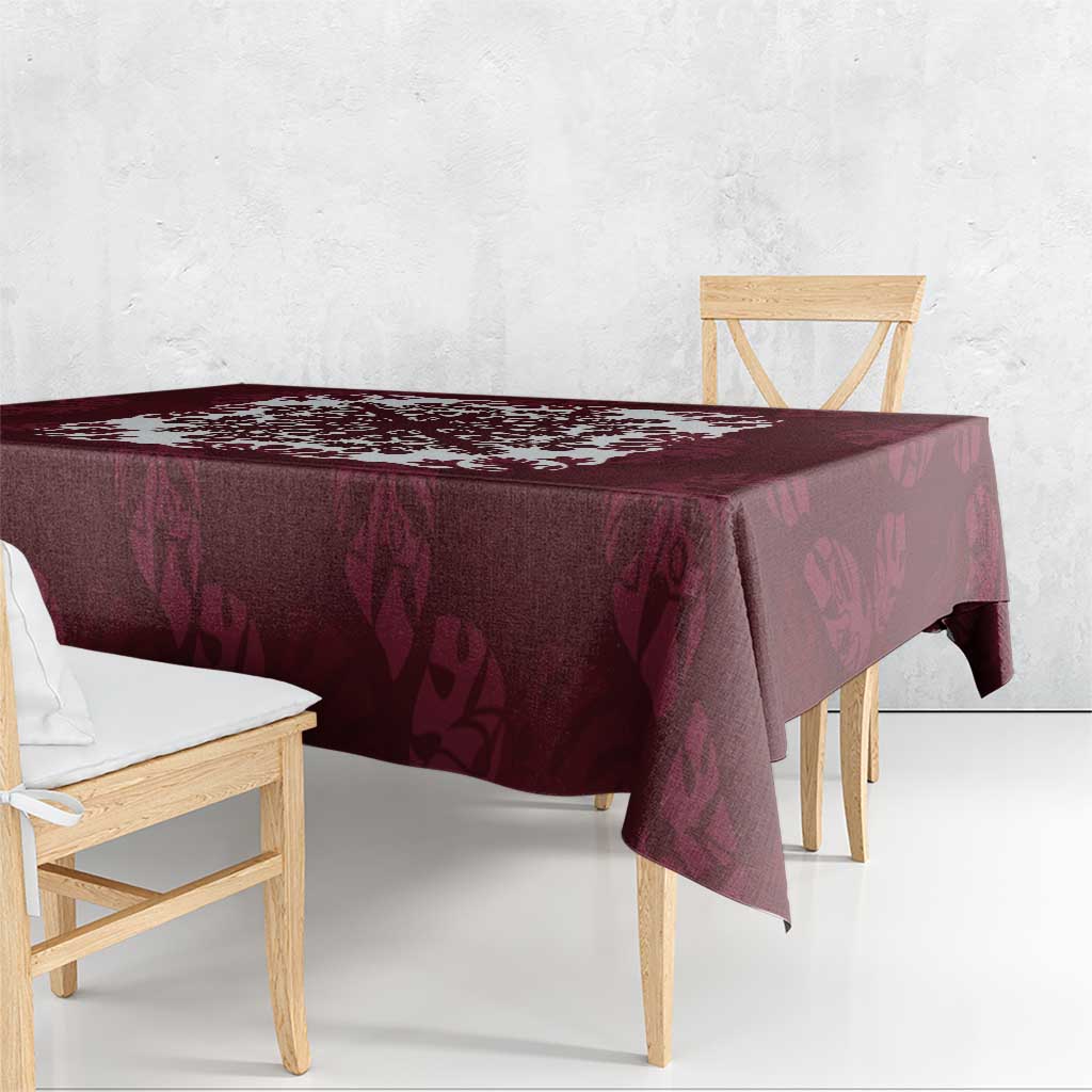 Palm Leaf Quilt Pattern Tablecloth Hawaii Culture Floral - Polynesian Pride