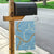 Blue Tropical Floral Palaka Garden Flag Hawaiian Quilt Pattern - Polynesian Pride