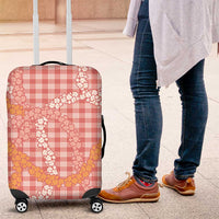 Pink Tropical Floral Palaka Luggage Cover Hawaiian Quilt Pattern LT9 Pink - Polynesian Pride