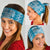 Blue Ulu Palaka Quilt Pattern Neck Gaiter Hawaii Culture Breadfruit - Polynesian Pride