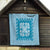 Blue Ulu Palaka Quilt Pattern Quilt Hawaii Culture Breadfruit - Polynesian Pride
