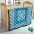 Blue Ulu Palaka Quilt Pattern Quilt Hawaii Culture Breadfruit - Polynesian Pride