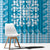 Blue Ulu Palaka Quilt Pattern Window Curtain Hawaii Culture Breadfruit - Polynesian Pride