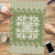 Green Ulu Palaka Quilt Pattern Puzzle Hawaii Culture Breadfruit - Polynesian Pride